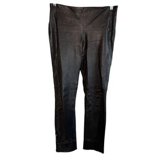 Maiyet Lambskin Leather Ankle Zip Pants Size EU 36 US 8 Indie Sleaze Rocker Glam